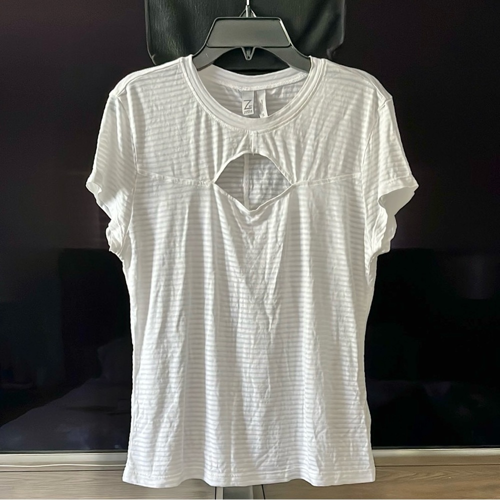 ZELLA - White Striped Women's Top